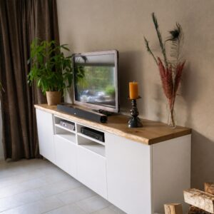 Eiken Besta Blad op Maat met Boomstamrand (1)