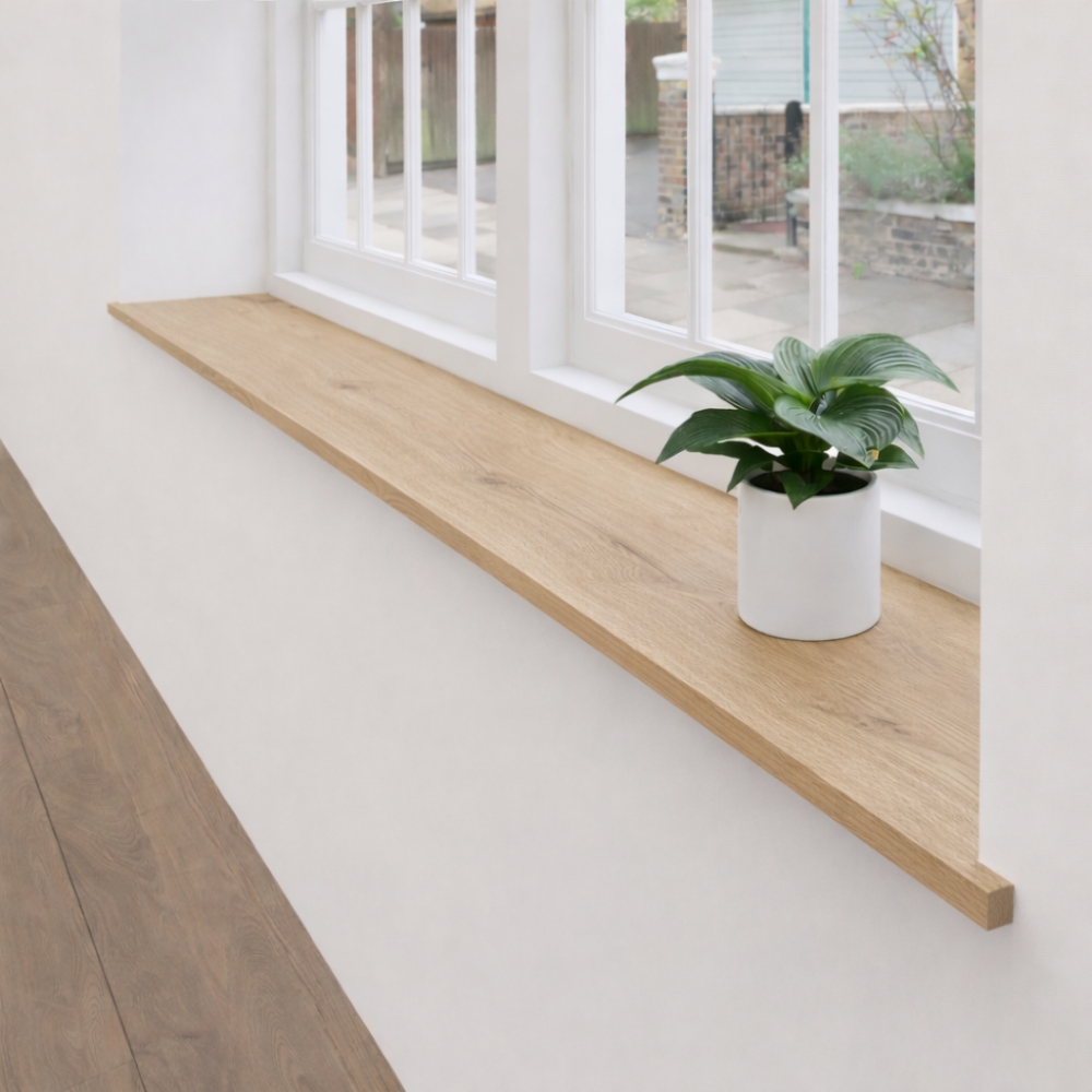 Rustiek Eiken Vensterbank & Plank 24mm Recht – Op Maat