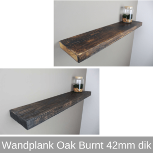 Wandplanken Oak Burnt