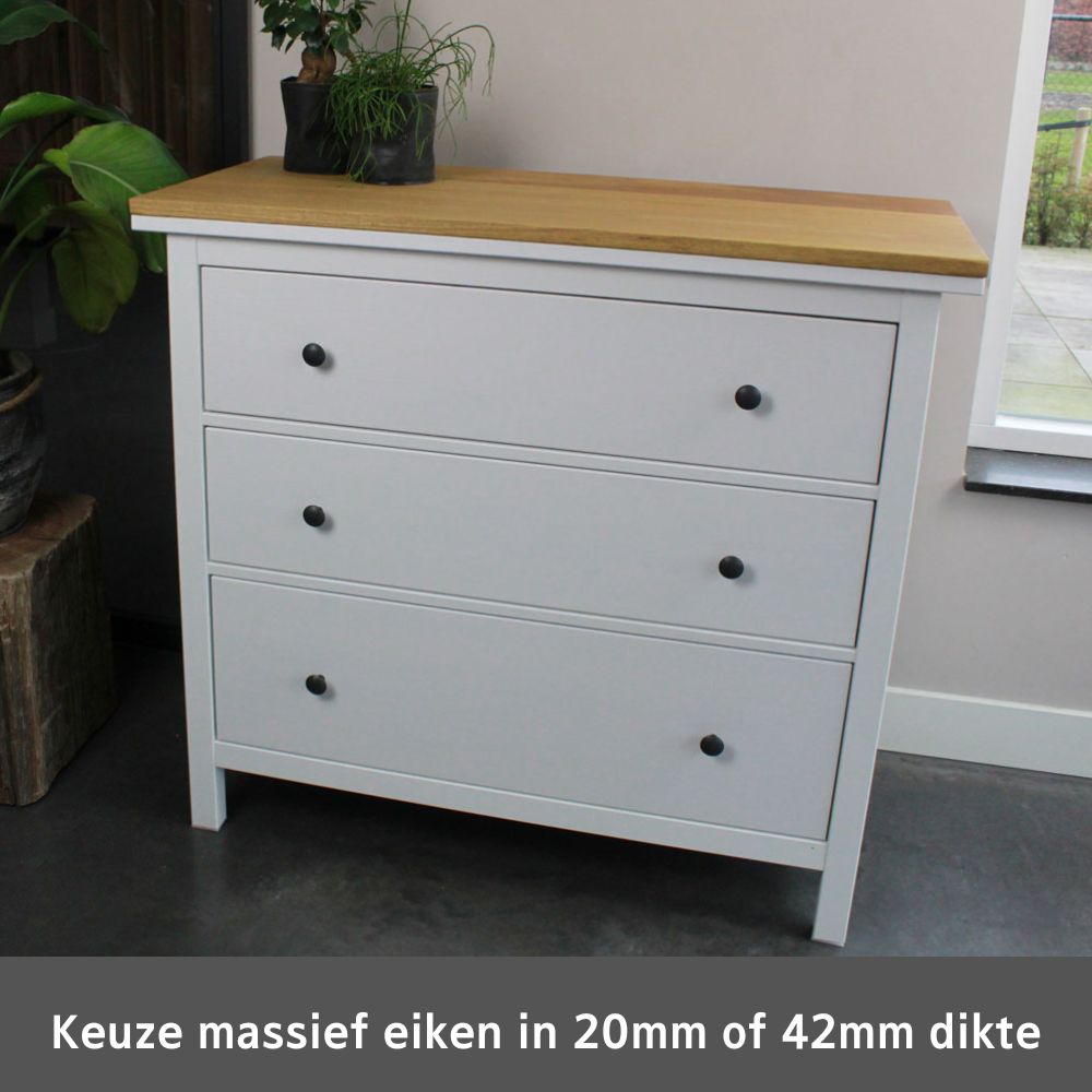 Wapenstilstand Nieuwe aankomst Vervallen Eiken Blad IKEA Hemnes Ladekast 3. Kijk snel!