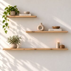 wandplanken set van 3 rechte voorzijde 24mm