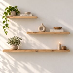 wandplanken set van 3 rechte voorzijde 42mm