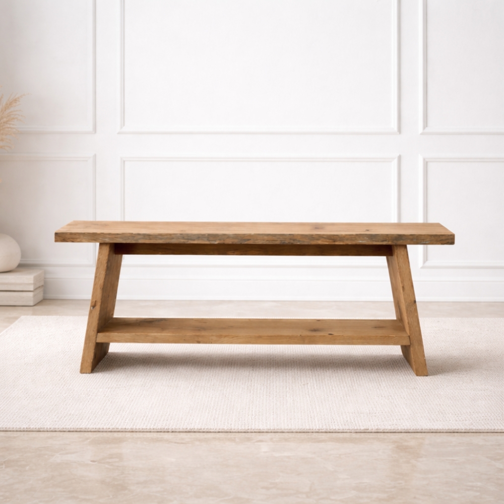 Bank Oud-Eiken 25mm op Maat | Handgemaakt & Duurzaam