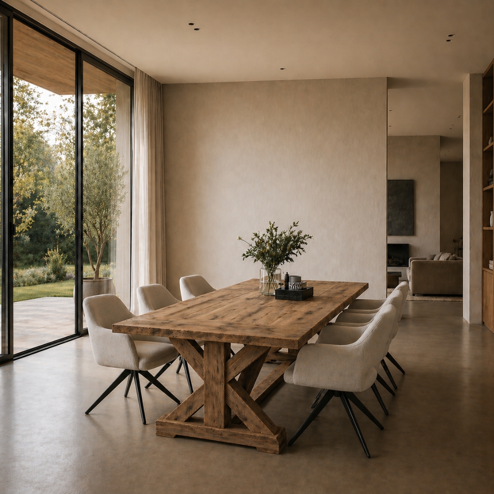 Kloostertafel Oud Eiken op Maat | Massief Eiken Tafel