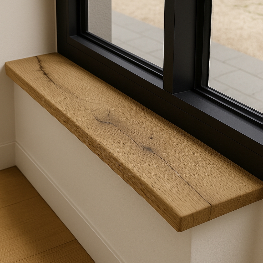 Oud-Eiken Vensterbank & Plank 25mm Recht – Op Maat