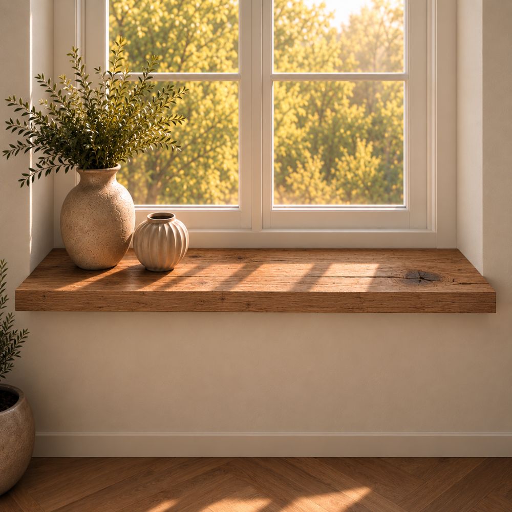Oud-Eiken Vensterbank & Plank 45mm Recht – Op Maat