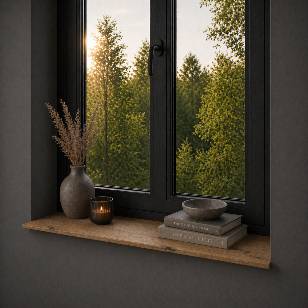 Oud-Eiken Vensterbank & Plank 25mm Recht – Op Maat