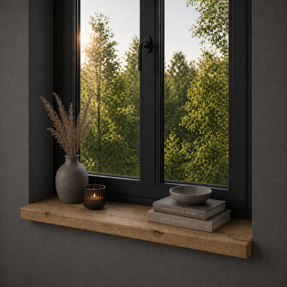 Oud-Eiken Vensterbank & Plank 45mm Recht – Op Maat