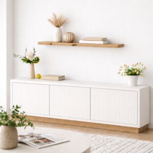 Zwevende Wandplank Oud-Eiken Recht 45mm (1)