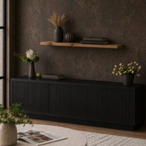 Zwevende Wandplank Oud-Eiken Recht 45mm 2