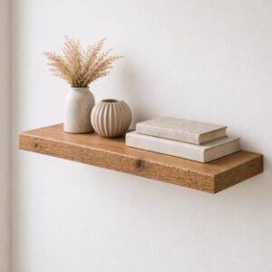 Zwevende Wandplank Oud-Eiken Recht 45mm (4)