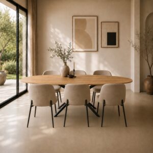 Eettafel Danois Deens Ovaal Oud Eiken (5)