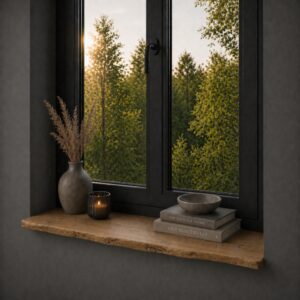 Oud-Eiken Vensterbank & Plank 25mm Boomstamrand - Op Maat