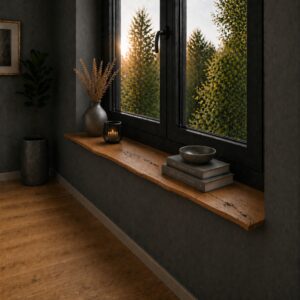 Oud-Eiken Vensterbank & Plank 25mm Boomstamrand - Op Maat