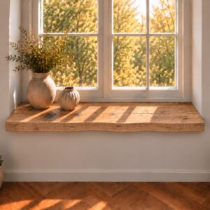 Oud-Eiken Vensterbank & Plank 45mm Boomstamrand - Op Maat
