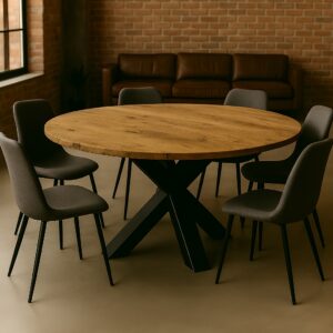 Ronde Eettafel Oud-Eiken