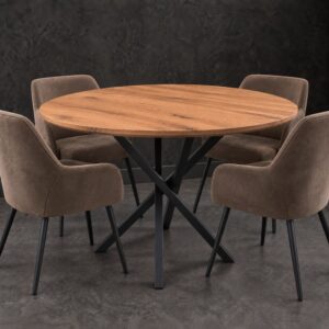 Ronde Eettafel Oud-Eiken Cercle - Op Maat (5)