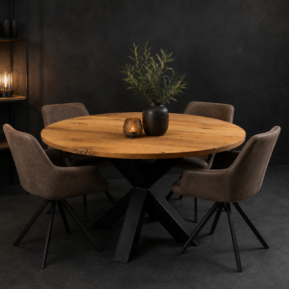 Ronde Eettafel Oud-Eiken Cercle