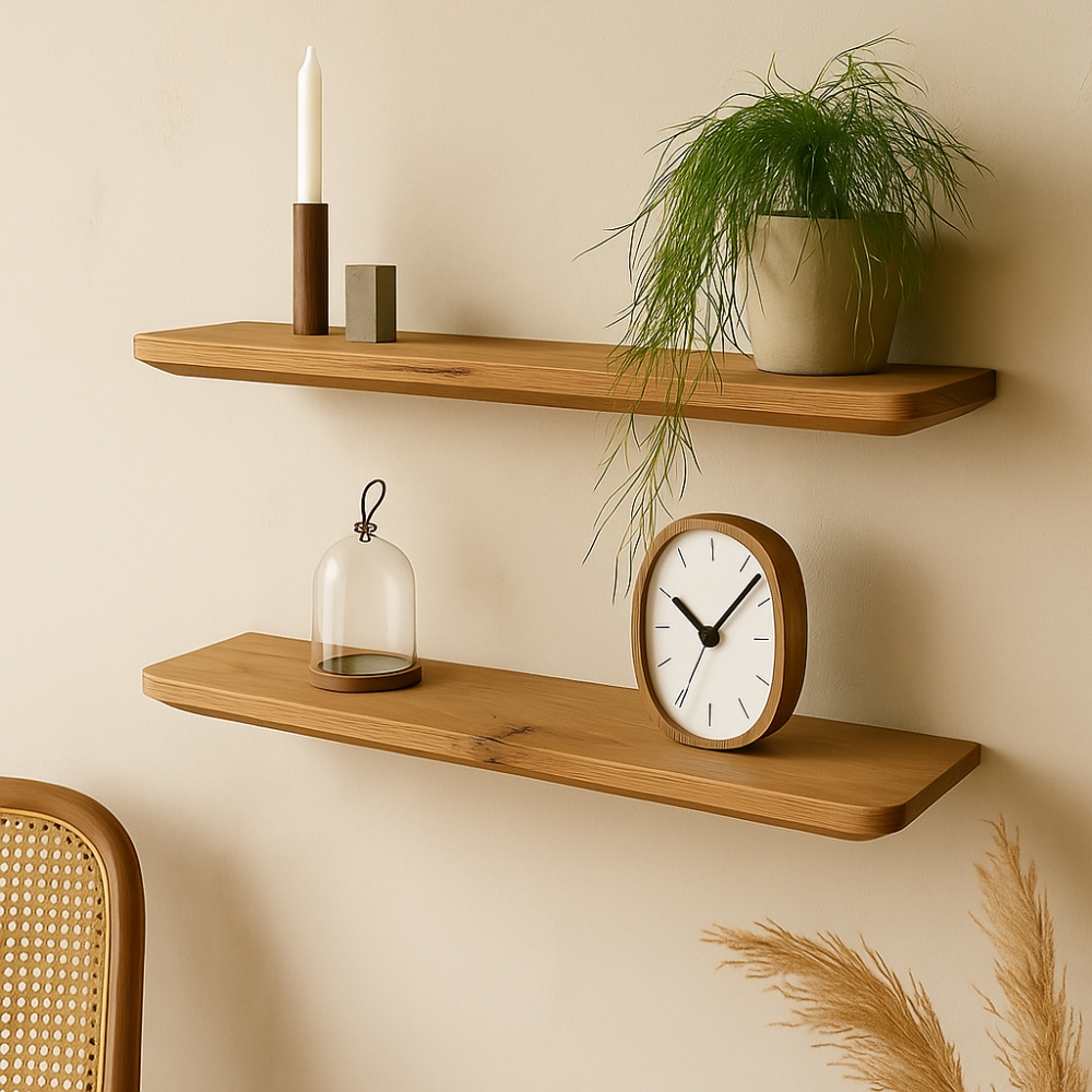 Japandi Wandplank Oud-Eiken 25mm (2)