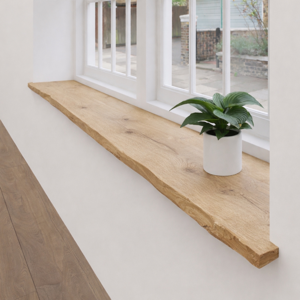 Rustiek Eiken Vensterbank & Plank 24mm Boomstamrand