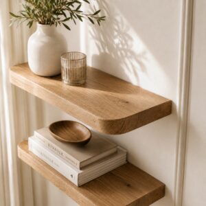 Japandi Wandplank Eiken 42mm – Ronde Hoeken (5)