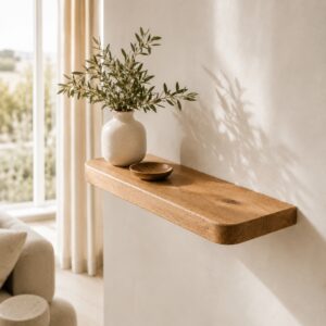 Japandi Wandplank Eiken 42mm – Ronde Hoeken