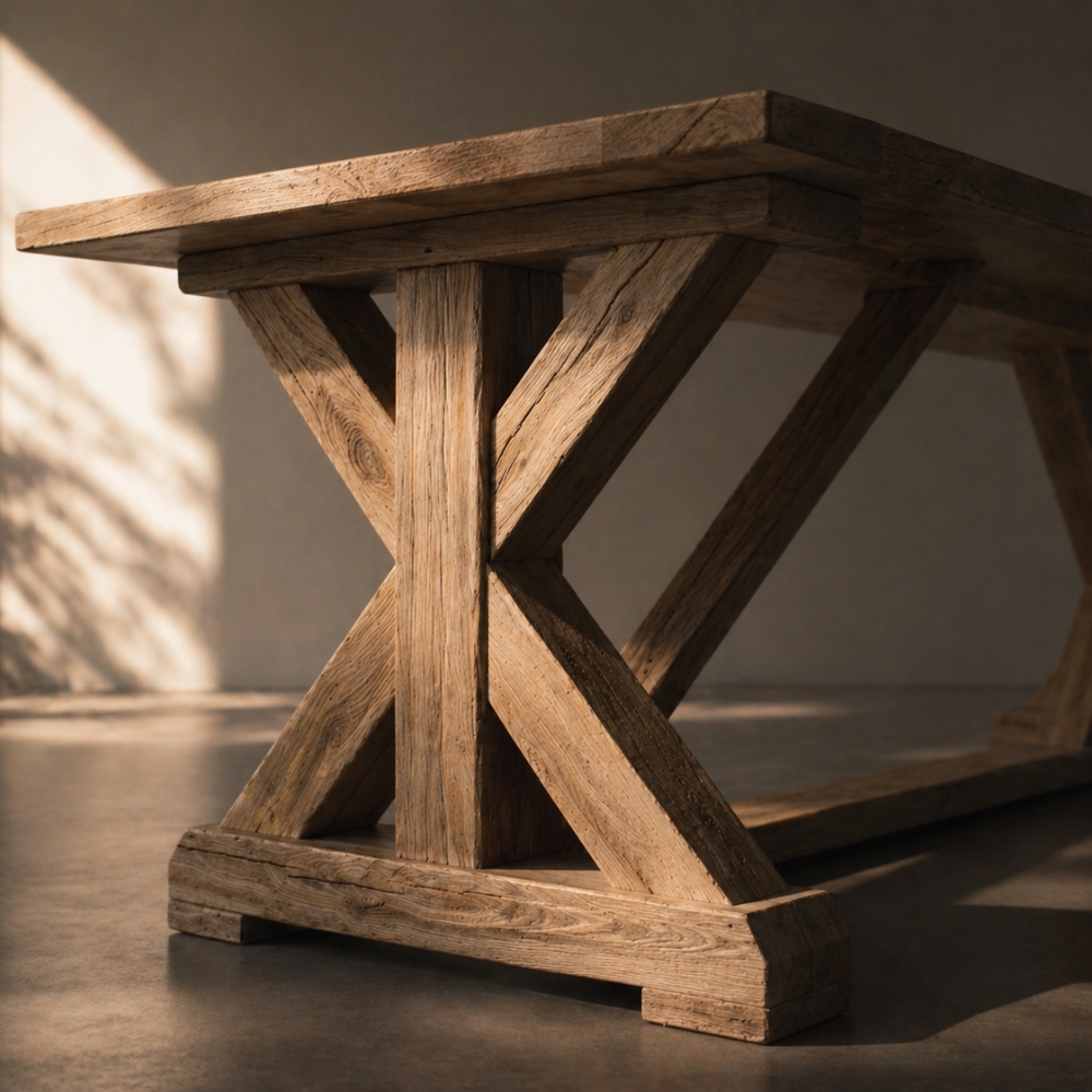 Kloostertafel Onderstel – Oud Eiken