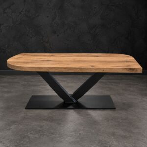 Kopie van Salontafel Oud Eiken Quart de Cercle
