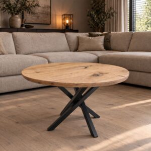 Ronde Salontafel Oud-Eiken Cercle (4)