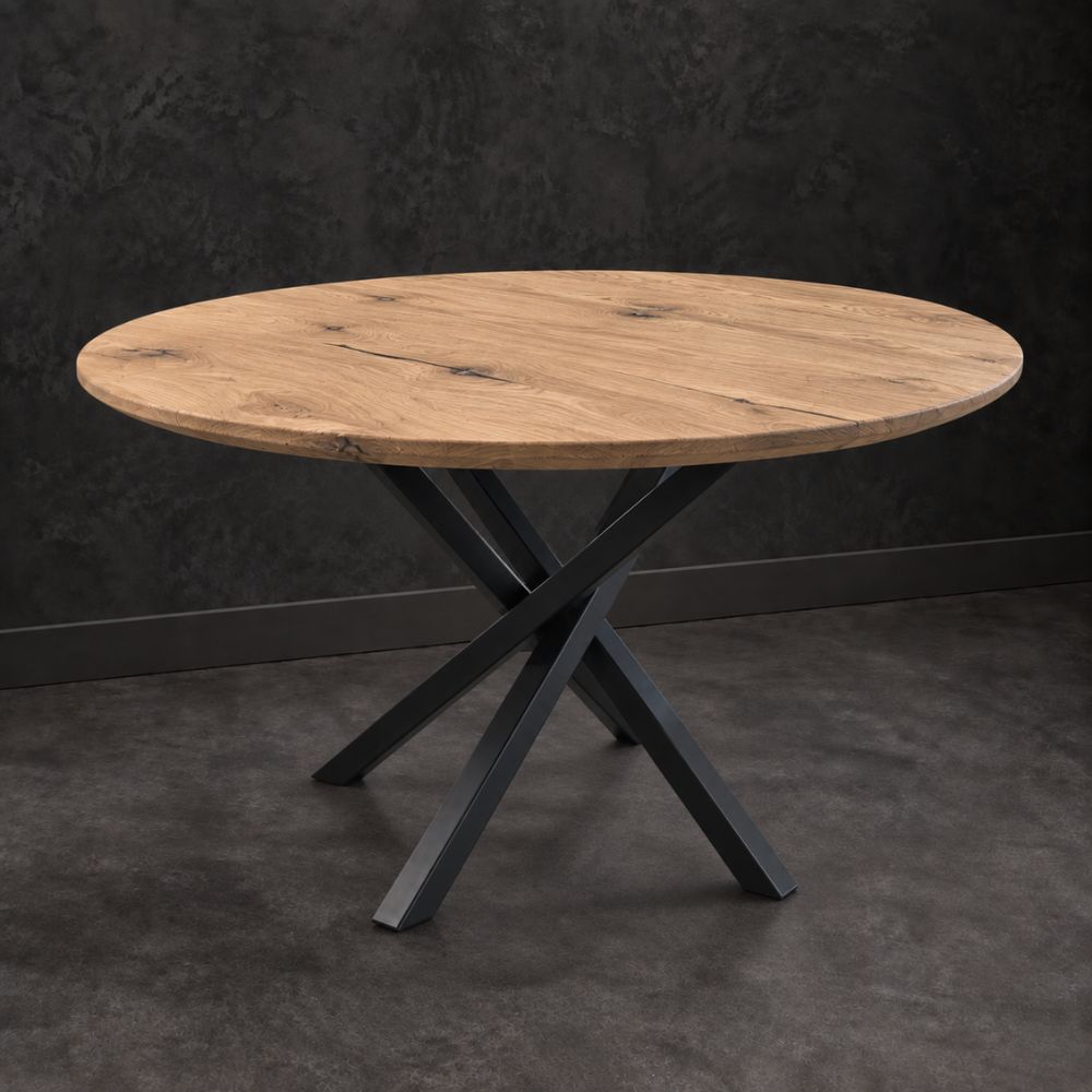 Ronde Salontafel Oud-Eiken Cercle