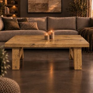 Salontafel Massief Oud Eiken D'Huez 6