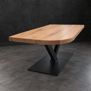 Salontafel Oud Eiken Quart de Cercle
