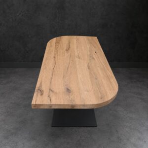 Salontafel Oud Eiken Quart de Cercle