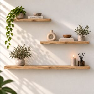 wandplanken set van 3 boomstamrand 42mm