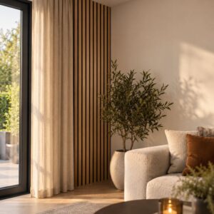 Akoestische Wandpanelen Oud Eiken - 270x60cm